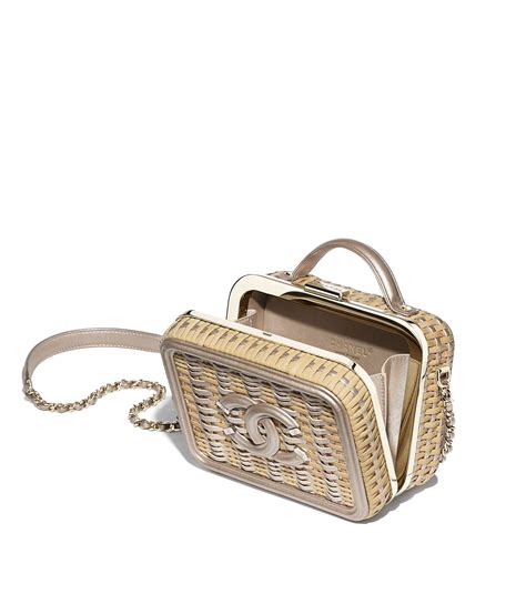 chanel wicker vanity bag|chanel vanity cases.